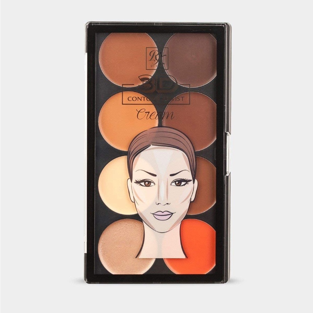 Ruby Kisses 3D Contour Artist Cream Palette Light Medium